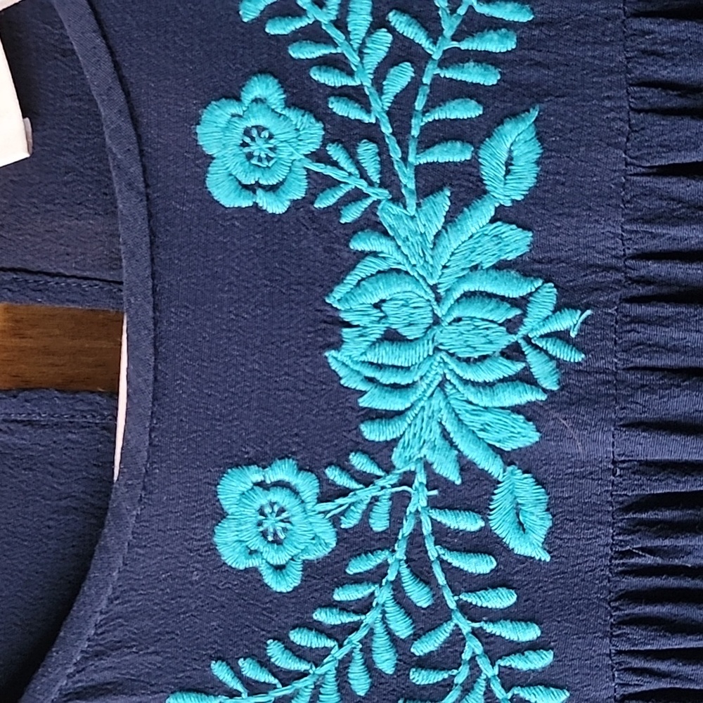 LOFT like new navy shift dress - Picture 3 of 5